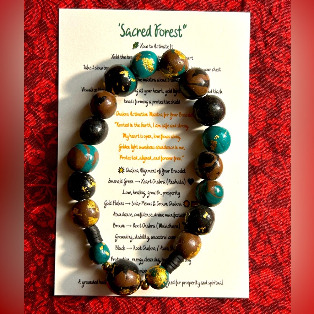 “Sacred Forest” Chakra Bracelet
